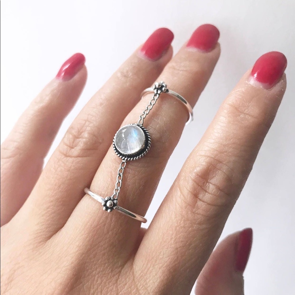 Gemstone Adjustable Ring. Etsy Ring
